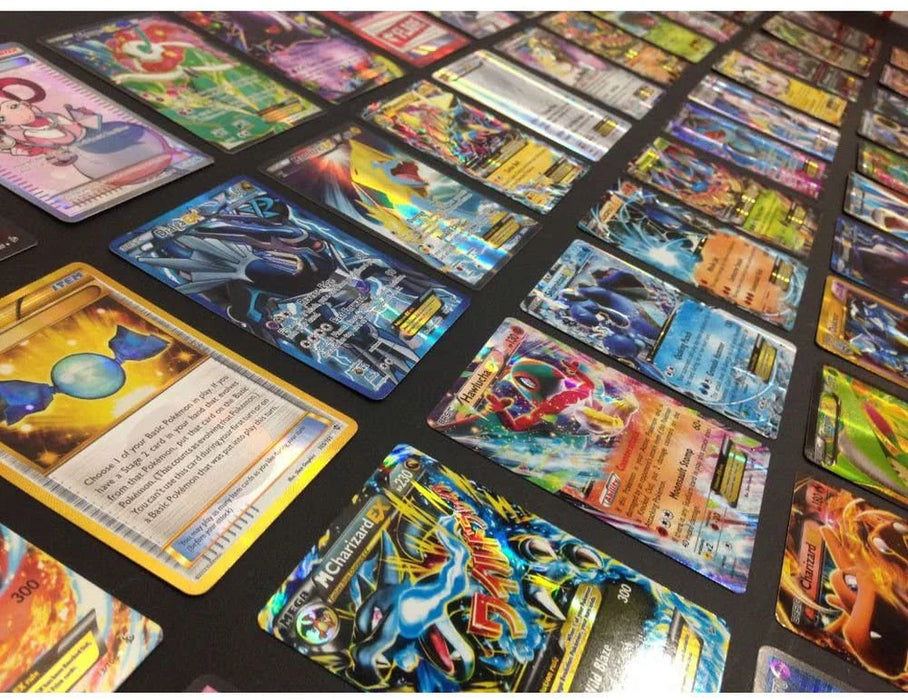Pokemon TCG : 100 Card LOT Rare, COM/UNC, Holo & Guaranteed EX/GX/VMAX/V, MEGA or Full Art