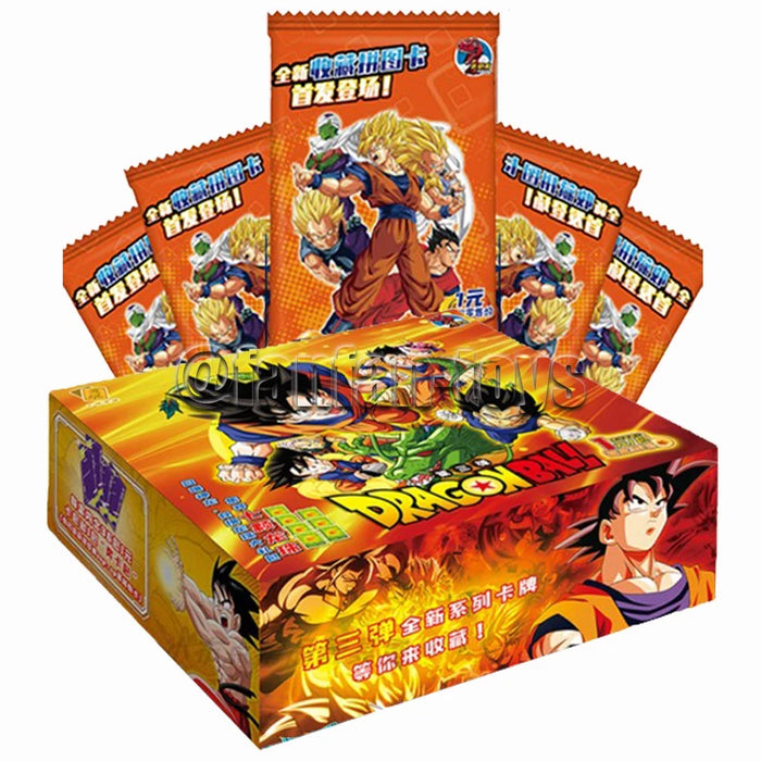 5/25/50 Pcs Dragon Ball Cards Son Goku Saiyan Vegeta TCG Rare Trading Collection Card Anime Battle Carte for Children Gift Toys