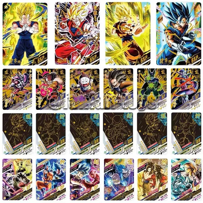 5/25/50 Pcs Dragon Ball Cards Son Goku Saiyan Vegeta TCG Rare Trading Collection Card Anime Battle Carte for Children Gift Toys