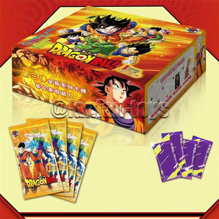5/25/50 Pcs Dragon Ball Cards Son Goku Saiyan Vegeta TCG Rare Trading Collection Card Anime Battle Carte for Children Gift Toys