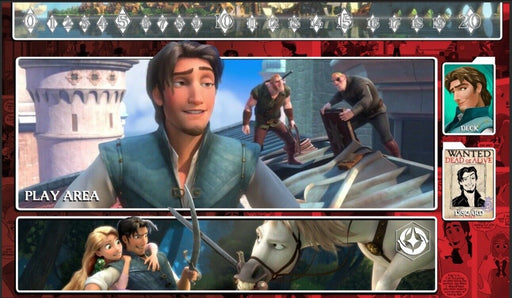 Lorcana Flynn Rider Rapunzel Tangled Playmat Card Game