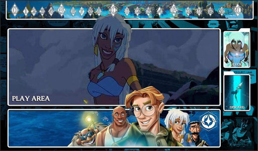 Lorcana Atlantis Kida Milo Playmat Mat Card Game