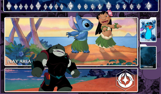 Lorcana Playmat Lilo Stitch Gantu 626 Large Gaming Card Game