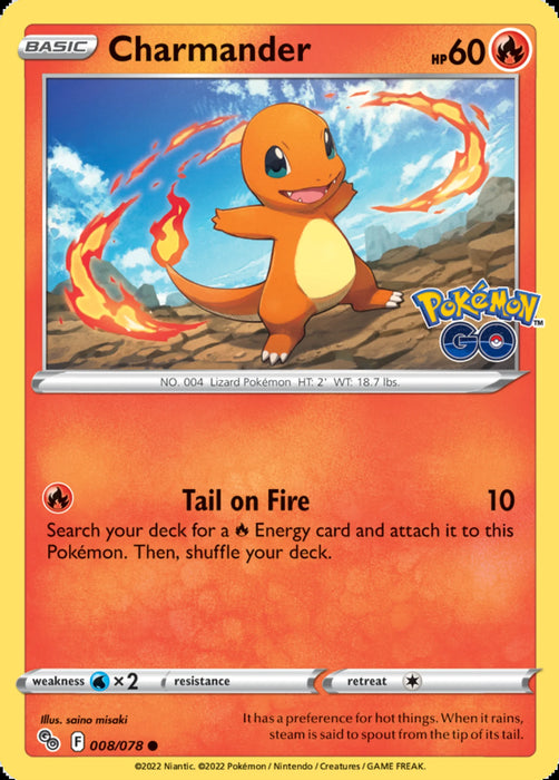 TCG:  Go Pin Collection - Charmander