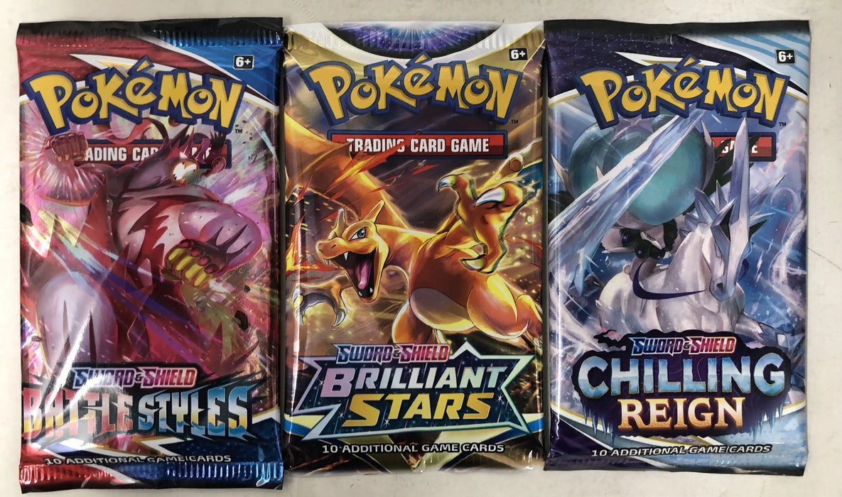 Pokemon Random Booster Cards, Pack of 3